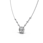 Octagon Diamond Pendant Necklace - LWPD-0234A